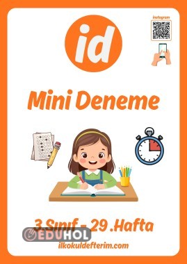3.Sınıf Mini Deneme - 29.Hafta