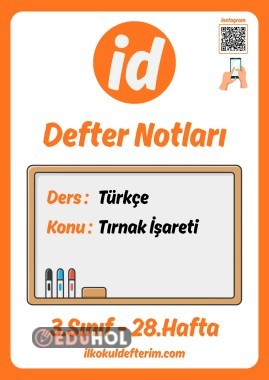 3.Sınıf Tırnak İşareti - Defter Notları