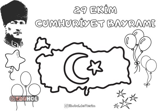 Cumhuriyet Bayramı Boyama Etkinliği