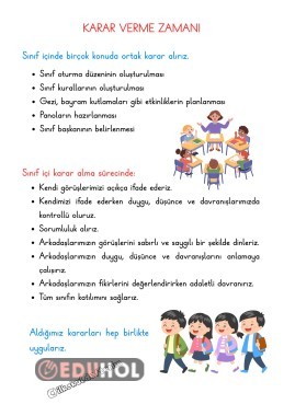 Karar Verme Zamanı konulu defter notları.