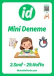 2.Sınıf Mini Deneme - 29.Hafta