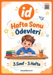 3.Sınıf Hafta Sonu Ödevleri - 3.Hafta
