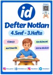 4.Sınıf Defter Notları - 3.Hafta