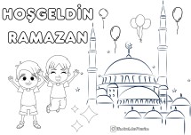 Hoşgeldin Ramazan boyama etkinliği