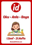 Oku, Anla, Boya Etkinliği - 21.Hafta
