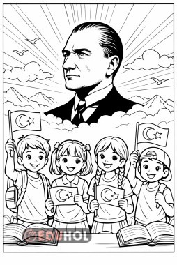 Türk Bayrağı Boyama