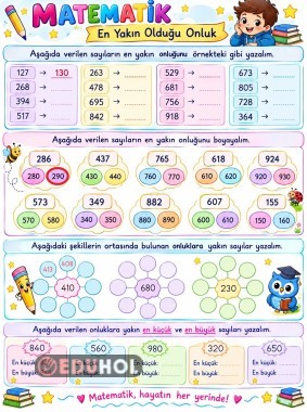 3.Sınıf - 3 Basamaklı Sayılarda Onluk Yuvarlama
