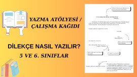 Dilekçe Yazma Çalışma Kağıdı