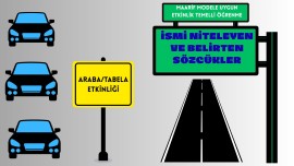 İsmi Niteleyen ve Belirten Sözcükler- Araba Etkinliği