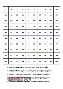 6,7,8,9,10 ÇARPIM TABLOSU