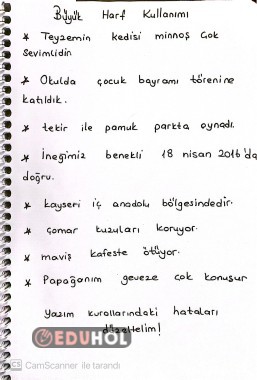 Büyük harf kullanımı