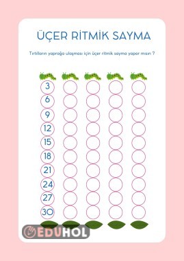 EĞLENCELİ ÜÇER RİTMİK SAYMA