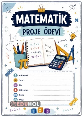 Matematik ödevi kapağı