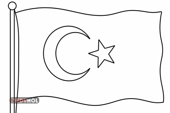 Türk Bayrağı Boyama