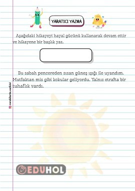 Yaratıcı Yazma Etkinliği 1