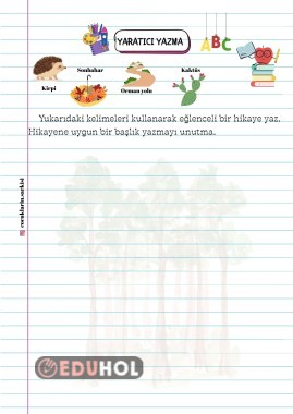 Yaratıcı Yazma Etkinliği 2