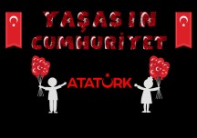 29 Ekim Bayrak Temalı - Yaşasın Cumhuriyet PANO