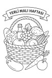 Yerli malı haftası sepet boyama
