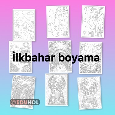 İlkbahar boyama etkinlikleri