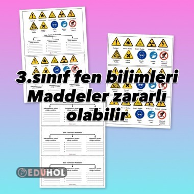 Maddeler zararlı olabilir