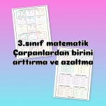 Çarpanlardan birini artırıp azaltma