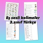 Eş sesli kelimeler