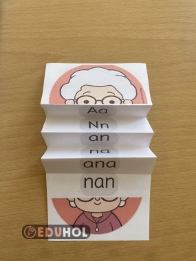 A-N-E harfleri ile metin çalışması.