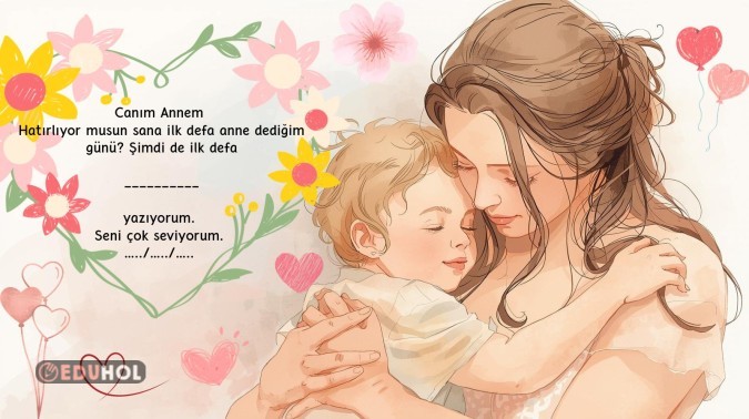 Anne yazma etkinliği