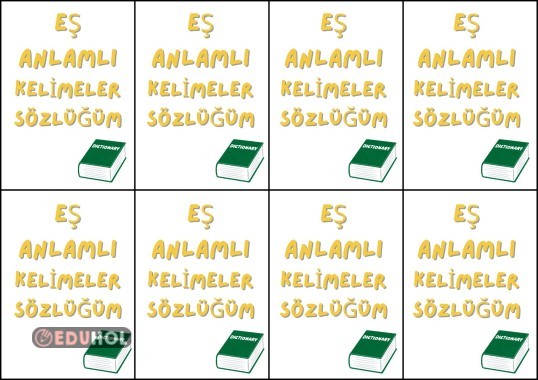Eş Anlamlı kelimeler Sözlük