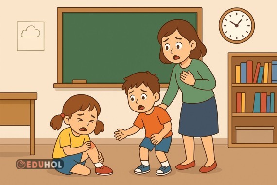 SINIFTA KÜÇÜK BİR KAZA , OKUMA ANLAMA METNİ