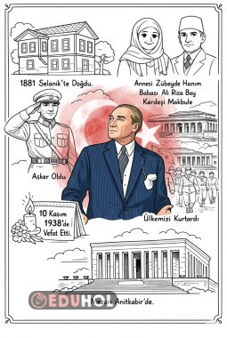 Atatürk’ün Hayatı Boyama