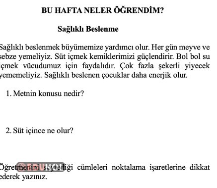 Haftalık Değerlendirme 18 Haziran