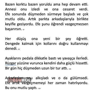Hızlı Okuma Metni 8