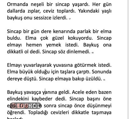 Hızlı Okuma Metni 7