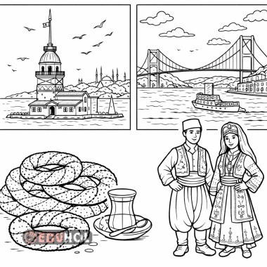 İstanbul Boyama Sayfası