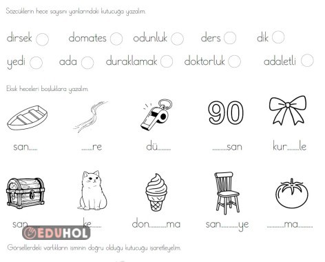 d harfi hece, kelime cümle çalışmaları, boyamalı