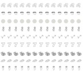 d harfi kelime görselleri, yukarıdan aşağıya