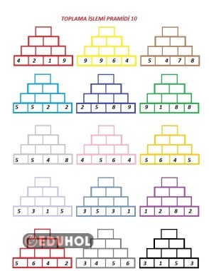 Toplama İşlemi  Piramidi 10
