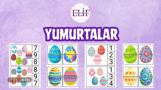 🐣 Yumurtaları Tamamlama ve Sayma Etkinliği