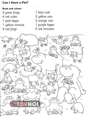 Animal coloring game