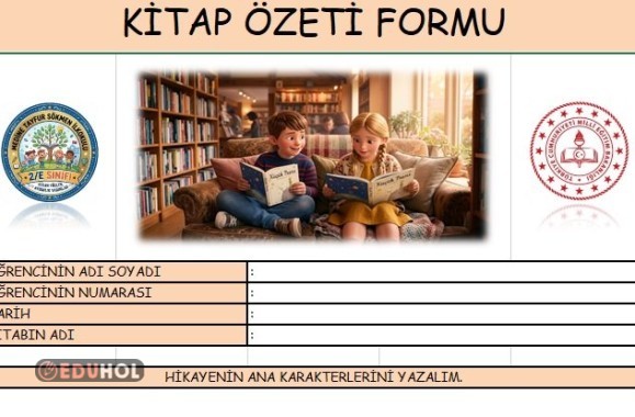 KİTAP ÖZETİ FORMU