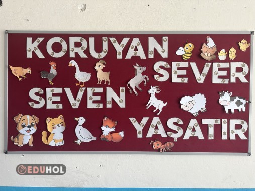 4 Ekim hayvanları koruma günü pano