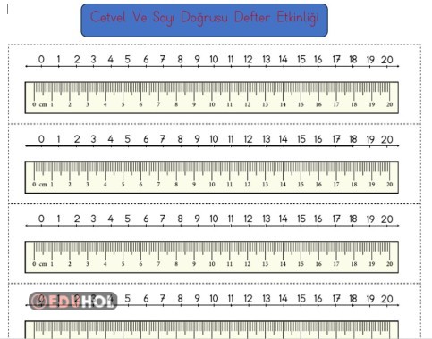 2.SINIF CETVEL VE SAYI DOĞRUSU DEFTER ETKİNLİĞİ