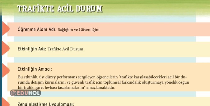 2.SINIF HAYAT BİLGİSİ ACİLSE NE YAPARIM ZENGİNLEŞTİRME