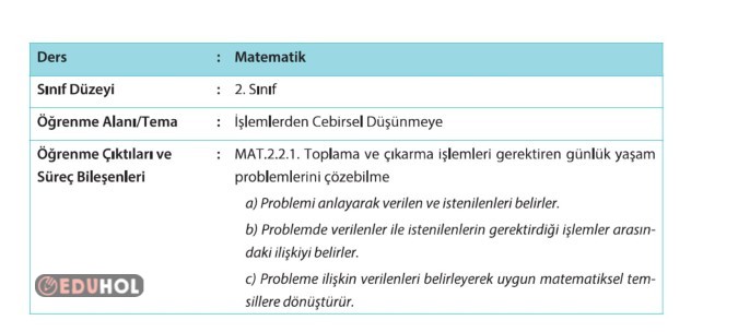 2.SINIF MATEMATİK TOPLAMA VE ÇIKARMA İŞLEMİ BİÇİMLENDİRİCİ DEĞERLENDİRME ETKİNLİĞİ