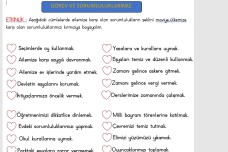 2.SINIF HAYAT BİLGİSİ GÖREV VE SORUMLULUKLARIMIZ ETKİNLİĞİ