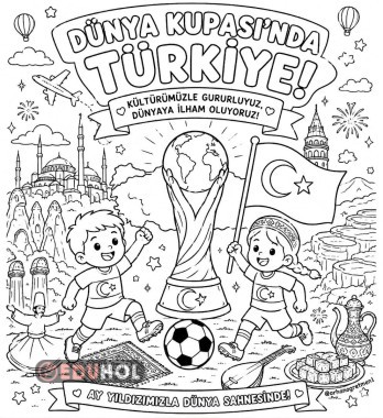 DÜNYA KUPASI’NDA TÜRKİYE BOYAMA ETKİNLİĞİ