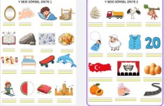 Y SESİ GÖRSEL DİKTE 2 SAYFA