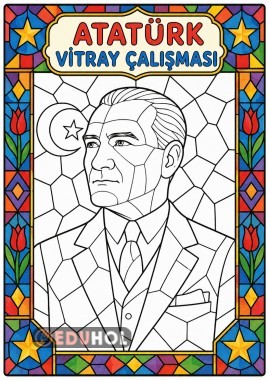 Atatürk vitray çalışması