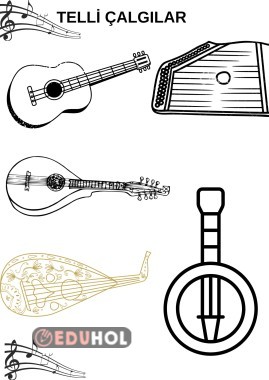 Telli çalgılar boyama